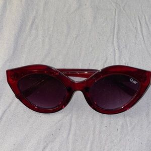 Quay Cat-Eye Red Sunglasses